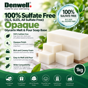 Sulfate Free (SLS, SLES Free) Opaque Glycerin Melt and Pour Soap Base (1kg)