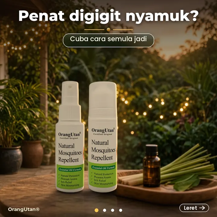 Penat digigit nyamuk? Cuba cara semula jadi